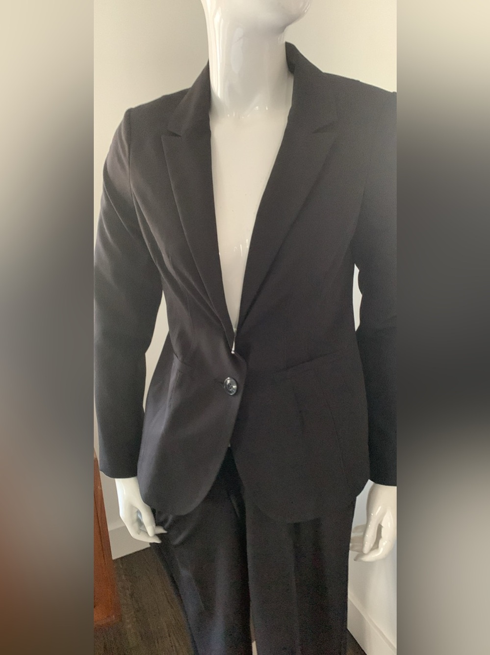 90’s Smart Set Black Single-Button Women's Suit Jacket and pants